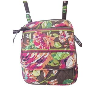 Vera Bradley Floral English Rose Hipster Crossbody Bag EUC